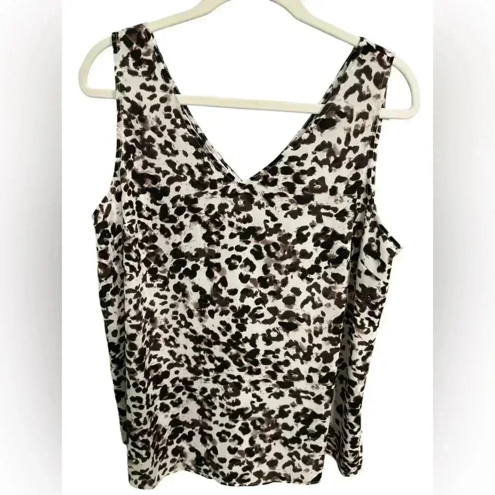 NEW 🔥 Maurice’s Animal Print blouse/tank top, Sz M - Picture 2 of 5